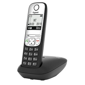 4250366855684 - A690 Duo - Schnurlostelefon mit Rufnummernanzeige - ECO DECTGAP - dreiweg Anruffunktion - Schwarz + zusätzliches Handset (L36852-H2810-B101)