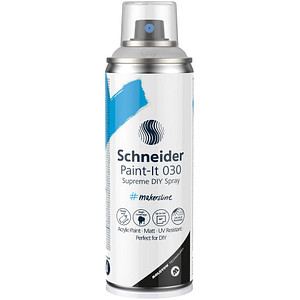 Schneider Paint-It 030 Supreme DIY Acrylspray Sprühfarbe universal grau