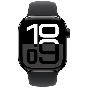 0195949563652 - Smartwatch APPLE Watch Series 10 Aluminium Smartwatches Gr 42 mm ohne eSIM S M Sport Band schwarz (schwarz schwarz) 0195949563652 - Smartwatch APPLE Watch Series 10 Aluminium Smartwatches Gr 42 mm ohne eSIM S M Sport Band schwarz (schwarz schwarz)