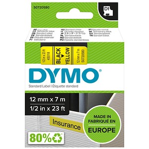 5411313450188 - DYMO D1-Etiketten schwarzer Druck auf gelbem Untergrund 12 mm x 7 m selbstklebend für LabelManager-Etikettendrucker authentisches Produkt 5411313450188 - DYMO D1-Etiketten schwarzer Druck auf gelbem Untergrund 12 mm x 7 m selbstklebend für LabelManager-Etikettendrucker authentisches Produkt