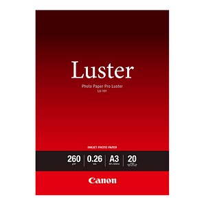 4960999844008 - Fotopapier LU-101 Pro Luster 6211B007 A3 für Inkjet 260g weiß hochglänzend einseitig bedruckbar 4960999844008 20 Blatt