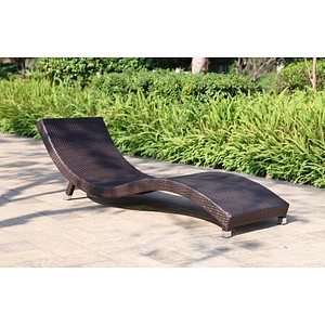 Garden Pleasure Sonnenliege Caracas braun Aluminium