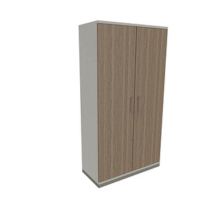 4260649681206 - fm Aktenschrank Oldenburg 4260649681206 weiß eiche natur 4 Fachböden 1000 x 442 x 1869 cm