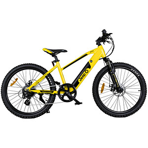 4260186730184 - Jeep Teen E-Bike TR 7002 24 Zoll Laufräder 7-Gang Shimano Kettenschaltung yellow