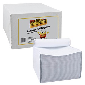 4250073801165 - Endlospapier A4 hoch 2-fach 52 g qm weiß 1000 Blatt