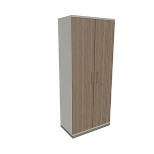 4260649681237 - fm Aktenschrank Oldenburg 4260649681237 weiß eiche natur 4 Fachböden 800 x 442 x 1869 cm