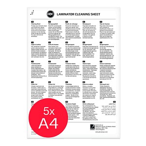 0033816089662 - 5 Reinigungsblätter für Laminiergeräte matt für A3 A4 0033816089662 - 5 Reinigungsblätter für Laminiergeräte matt für A3 A4