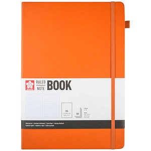 8712079544270 - Notizbuch DIN A4 liniert bernstein Hardcover 160 Seiten 1 St