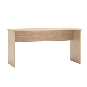 MÖBELPARTNER Arezzo Schreibtisch eiche hell rechteckig, Wangen-Gestell eiche 144,0 x 65,0 cm