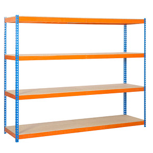 8435104921586 -  Schwerlastregal ECOFORTE 1504-4 458100047201548 orange blau 1500 x 450 x 2000 cm 8435104921586 Simon Rack