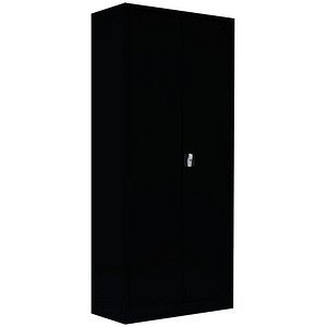 4061815523982 - Putzmittelschrank 545529 tiefschwarz 800 x 383 x 1800 cm aufgebaut  4061815523982 LÜLLMANN