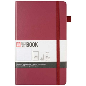 8712079544348 - Notizbuch ca DIN A5 liniert maulbeere Hardcover 160 Seiten 1 St