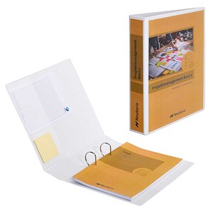 3130637519235 - Präsentationsringbuch Kreacover 51923E A4 2 Ringe 40mm Ring-Ø Polypropylen Karton 2 Außentaschen 2 Innentaschen weiß 313063