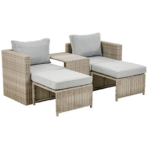 4005437317635 - Loungegruppe Olea Mini grau sand Kunststoff Metall 11-teilig 4005437317635 greemotion 4005437317635 - Loungegruppe Olea Mini grau sand Kunststoff Metall 11-teilig 4005437317635 greemotion