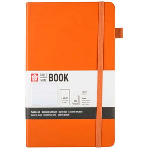 8712079544331 - Notizbuch ca DIN A5 liniert bernstein Hardcover 160 Seiten 1 St