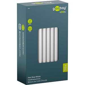 GOOBAY 77853 - Klebesticks Transparent Ø 11 mm, 50 Stück, 11 mm x 200 mm