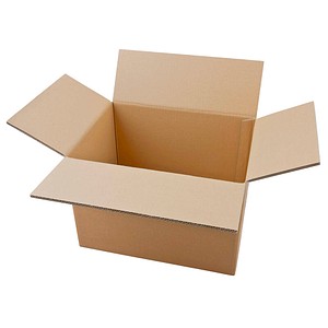 Nestler Wellpapp-Faltkartons 2-wellig braun 39,3 x 28,8 x 27,8 cm Außenmaß, 20 St.