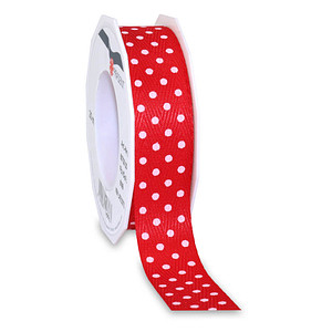 4009236146663 - Geschenkband NEW LIFE DOTS 8572520-609 weiße Punkte 25mm x 20m rot 4009236146663 Präsent 4009236146663 - Geschenkband NEW LIFE DOTS 8572520-609 weiße Punkte 25mm x 20m rot 4009236146663 Präsent