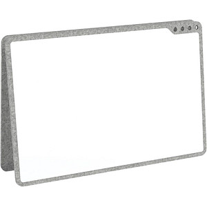 PLAYROOM mobiles Whiteboard Playboard 50,0 x 75,0 cm grau emaillierter Stahl