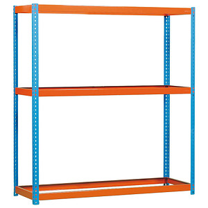 8435104922583 -  Schwerlastregal ECOFORTE 1204-3 8435104922583 orange blau 1200 x 450 x 2000 cm 8435104922583 Simon Rack