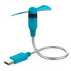 4040895008299 - RealPower USB mini Fan blau (USB-Ventilator flexibel) 4040895008299 - RealPower USB mini Fan blau (USB-Ventilator flexibel)
