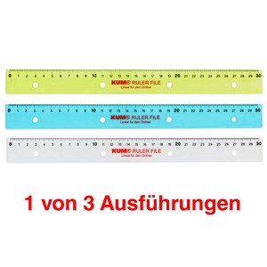 4064900051049 - 20 x Lineal L03 Ruler File zum Abheften 30cm farbig sortiert