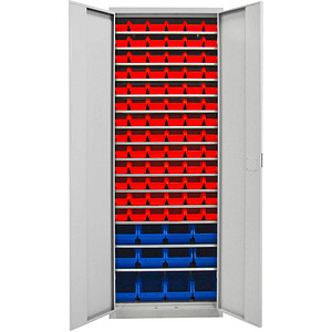 4050049408332 - Werkstattschrank Werkzeugschrank Magazinschrank Metallschrank 90 Stapelboxen - ADB 4050049408332 - Werkstattschrank Werkzeugschrank Magazinschrank Metallschrank 90 Stapelboxen - ADB