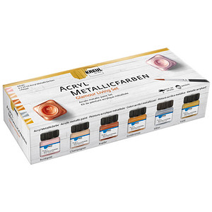 4000798122522 - 6 Metallicfarben Glamour Living Acrylfarben farbsortiert 4000798122522 6 Stück