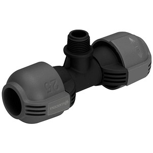 4078500278607 - Sprinklersystem T-Stück Für Außengewinde Verbindungsstück Für Anschluss Im Rohrverlauf Von Versenkregner 25 Mm X 1 2 Z