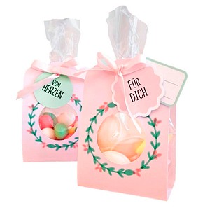 4001868132090 - 6 Geschenktaschen Set Floral rosa 115 x 190 cm 4001868132090 - 6 Geschenktaschen Set Floral rosa 115 x 190 cm