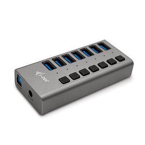 8595611702938 - I-Tec USB 30 Charging HUB 7 port + Power Adapter 36 W USB-Hubs - 7 - Grau 8595611702938 - I-Tec USB 30 Charging HUB 7 port + Power Adapter 36 W USB-Hubs - 7 - Grau
