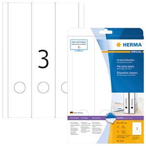 HERMA Ordneretiketten 5135 weiß, 25 Blatt