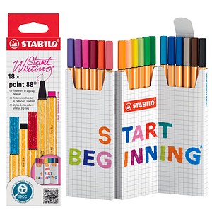 4006381616737 - STABILO point 88 Fineliner Nadelspitze Farbig sortiert 8818 5 18 Stück 4006381616737 - STABILO point 88 Fineliner Nadelspitze Farbig sortiert 8818 5 18 Stück