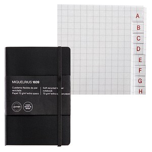 8422593104200 - Notizbuch A042090 Leather schwarz 104x15cm kariert 70g 150 Blatt 300 Seiten 8422593104200 MIQUELRIUS 8422593104200 - Notizbuch A042090 Leather schwarz 104x15cm kariert 70g 150 Blatt 300 Seiten 8422593104200 MIQUELRIUS