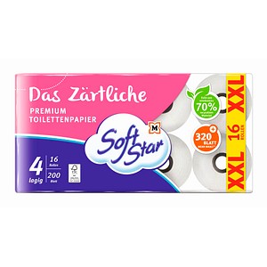 2200305107468 - Toilettenpapier Das Zärtliche 4-lagig 16 Rollen