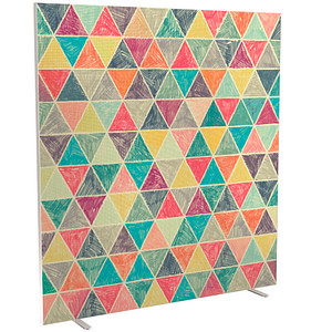 PAPERFLOW Trennwand easyScreen Vintage, 62351 bunt 160,0 x 173,4 cm, 1 St.