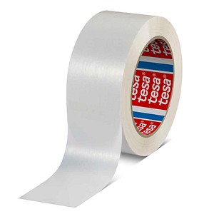 4063565292521 - Packband tesa® 60418 L 132 m x B 50 mm 85 % Recycling-PET weiß 6 Stück