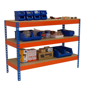 8435104983737 - Werkbank SIMONWORK BASIC 3 orange blau 1500 x 600 x 900 cm 8435104983737 Simonrack