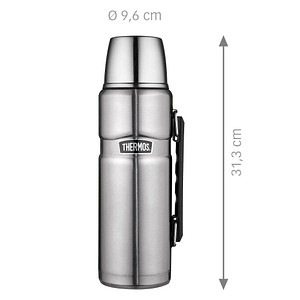 5010576914330 - THERMOS STAINLESS KING BEVERAGE BOTTLE Thermosflasche Unverfälschter Geschmack ohne Innenbeschichtung trotzt jeder Situation 12 Liter Farbe stainless steel mat 5010576914330 - THERMOS STAINLESS KING BEVERAGE BOTTLE Thermosflasche Unverfälschter Geschmack ohne Innenbeschichtung trotzt jeder Situation 12 Liter Farbe stainless steel mat