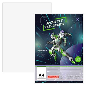 4061947134360 - Malblock ROBOT HEROES DIN A4