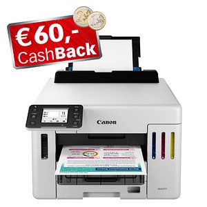 4549292220391 - 60€ Cashback sichern* 3 Jahre Garantie GRATIS nach Registrierung* MAXIFY GX5550 MegaTank Tintenstrahldrucker 4549292220391 - 60€ Cashback sichern* 3 Jahre Garantie GRATIS nach Registrierung* MAXIFY GX5550 MegaTank Tintenstrahldrucker