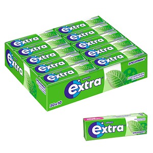 extra® SPEARMINT Kaugummis 30x 10 Dragees, 30 St.