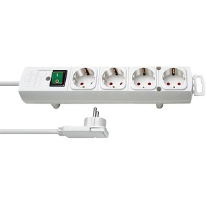 brennenstuhl Comfort-Line Plus 4-fach Steckdosenleiste mit Schalter 2,0 m weiß