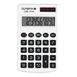 OLYMPIA LCD-1110 Taschenrechner weiß OLYMPIA LCD-1110 Taschenrechner weiß
