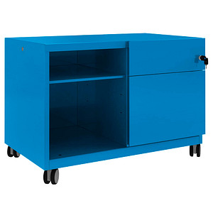 5020073802504 - BISLEY Note™ Caddy Rollcontainer blau 2 Auszüge 800 x 490 x 563 cm