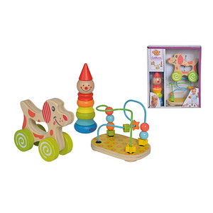 4003046003376 - Eichhorn - Holz-Spielzeug LERNSPIEL-SET 3-teilig