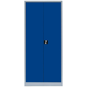 4061815522411 - Stahlschrank 530331 enzianblau lichtgrau 800 x 383 x 1800 cm aufgebaut  4061815522411 LÜLLMANN