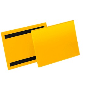 50 DURABLE Magnettaschen gelb 22,3 x 16,3 cm