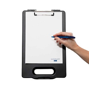 4002390064798 - Klemmbrett 2349590 A4 schwarz Kunststoff mit Aufbewahrungsfach 4002390064798 Maul