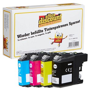 4250073824911 -  schwarz cyan magenta gelb Druckerpatronen kompatibel zu brother LC-223BK C M Y 4er-Set